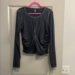 FP Movement by Free People Black Long Sleeve Top